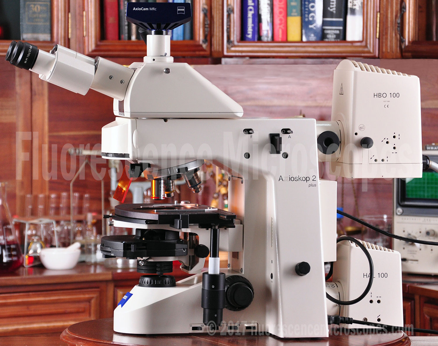 Zeiss AxioSkop2 Plus Upright Fluorescence Phase Microscope 1 Year