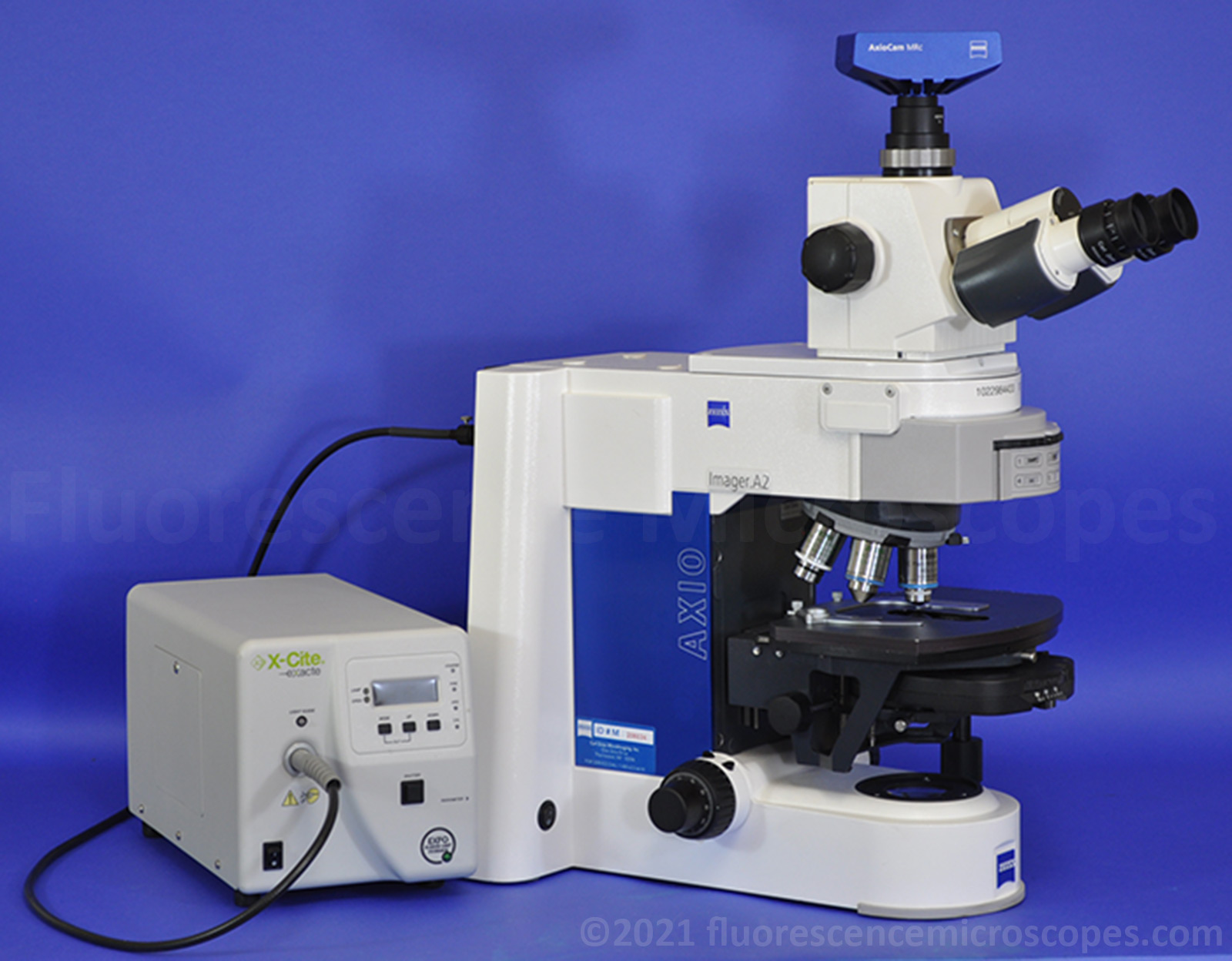 Zeiss Axio Imager A2 Upright Manual DIC Phase Fluorescence Microscope