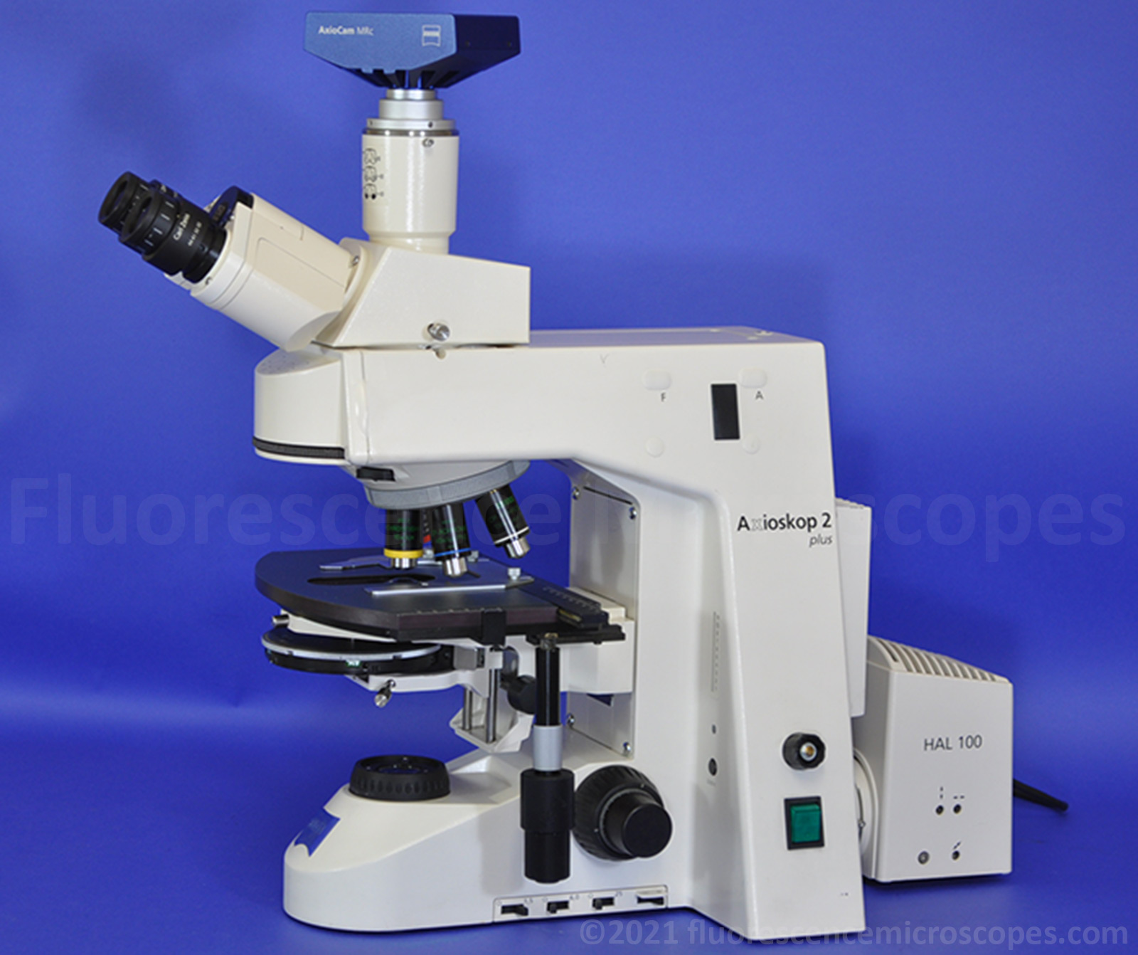 Zeiss Axioskop-2 Plus Upright Manual Phase Contrast Darkfield Microscope