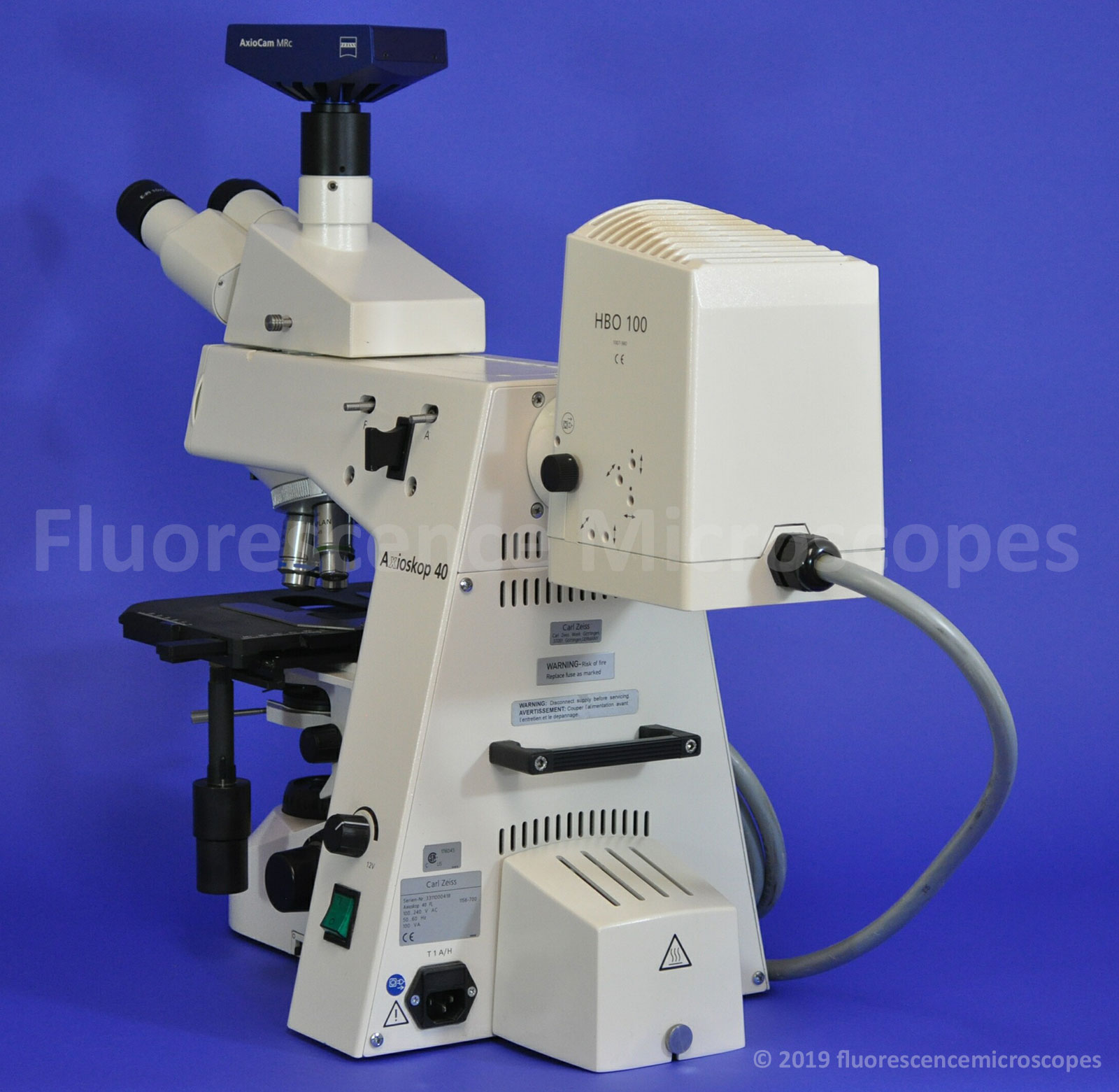 Zeiss AxioSkop40 Upright Manual Fluorescence Microscope 1 Year